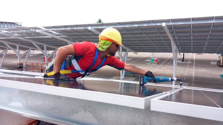 Montaje de parking en Aranda de Duero